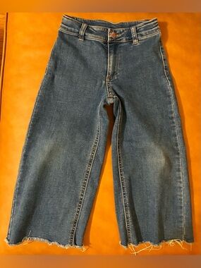 Kids' Wide Leg Denim Jeans in Blue